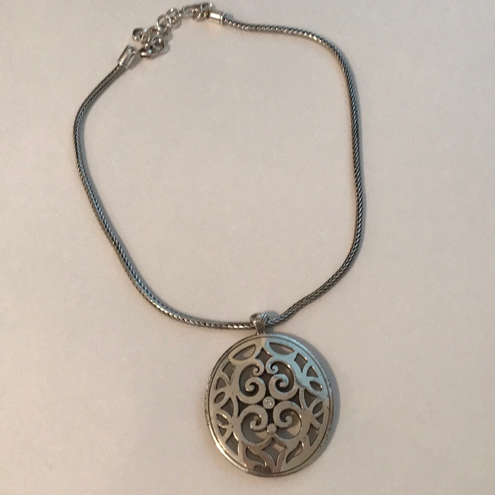 Brighton silver statement necklace